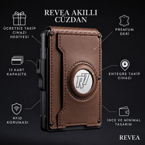 Revea akıllı cüzdan KAHVERENGİ