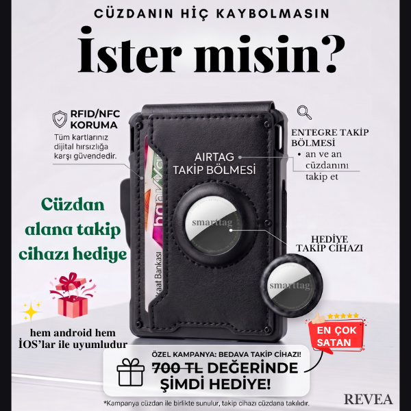 Revea akıllı cüzdan SİYAH