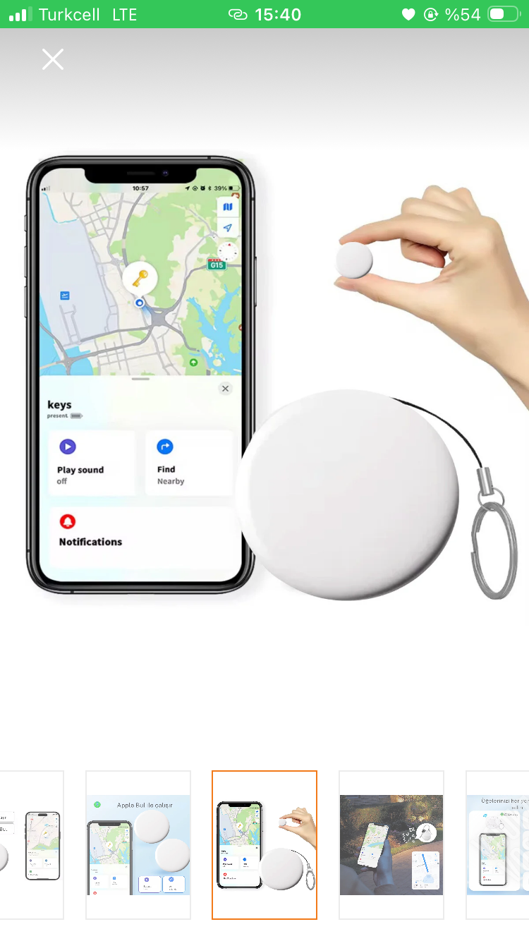 Airtag takip cihazı