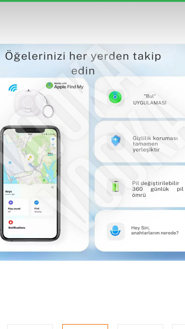 Airtag takip cihazı