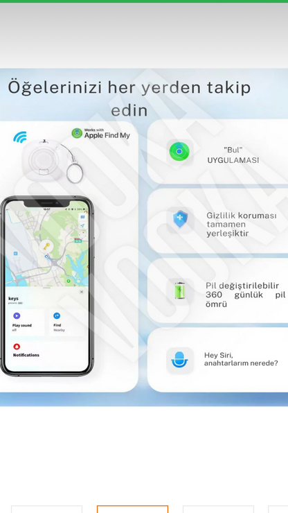 Airtag takip cihazı