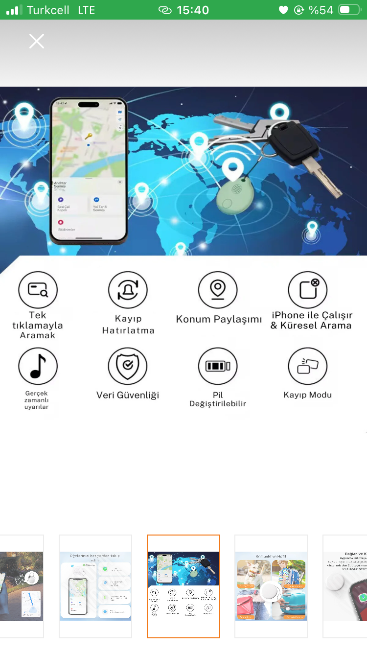 Airtag takip cihazı