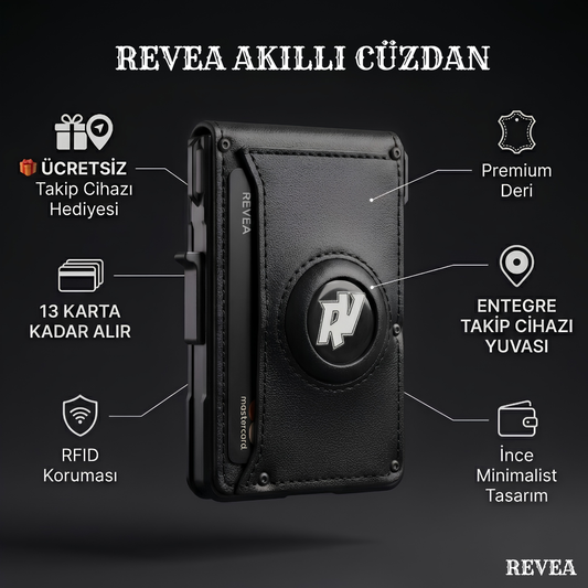 Revea akıllı cüzdan SİYAH