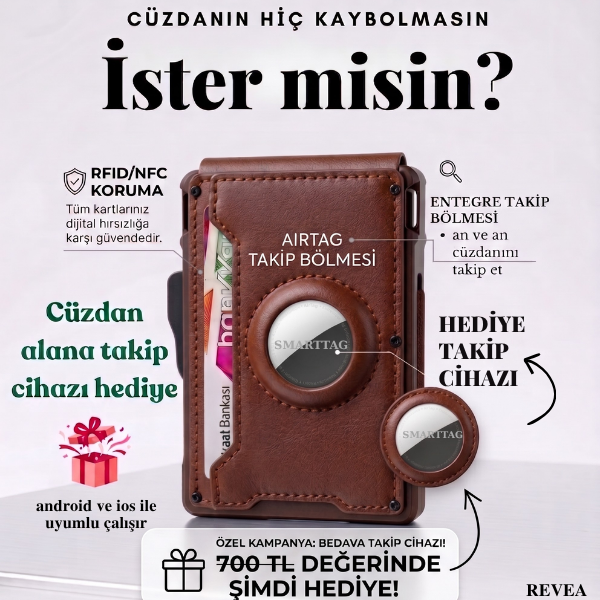 Revea akıllı cüzdan KAHVERENGİ